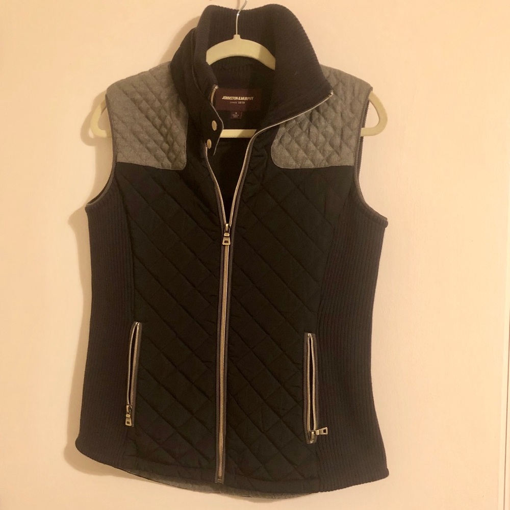 Johnston & Murphy Navy/Gray Collared Vest